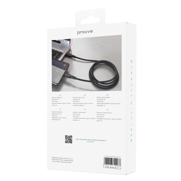Cable Proove Rebirth Type-C to Type-C 60W (1m) - Photo 2